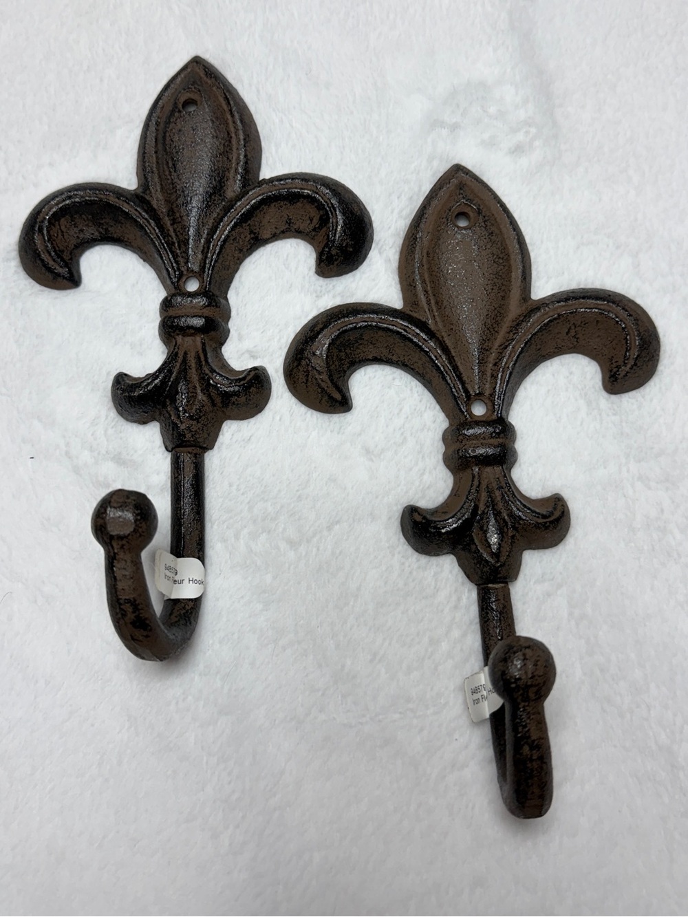 Fleur-de-Lis Wall Hook Pair